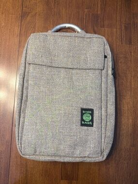 Dime Bags Slab Bag 15" Tan “Sand”Hemp Padded Laptop Backpack Adjustable Straps